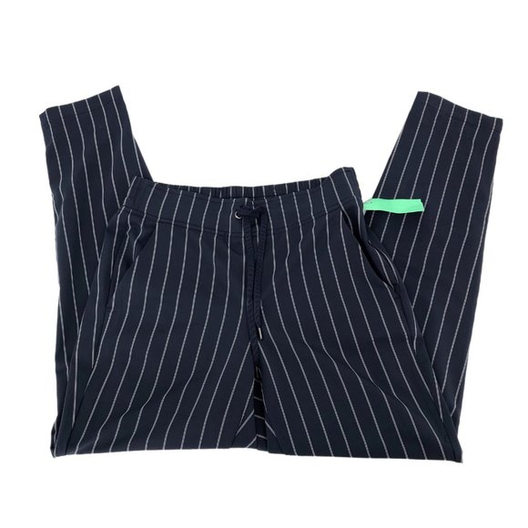 Athleta Blue Striped Wide Leg Pants | Casual to Special Event - Picture 1 of 6